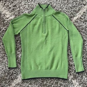 Eddie Bauer Women’s Sports Knit Sweater Green Size Small Good Condition